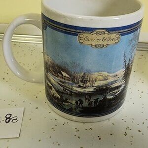 Currier & Ives Winter Scene Christmas Coffee Mug